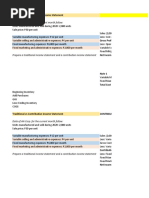 A208 Traditional Vs Contribution Income Statement