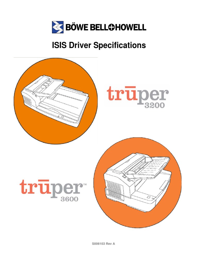Truper DataSource Spec ISIS PDF Image Scanner Graphical User