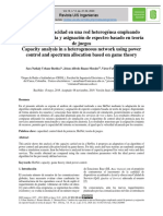 Análisis de Capacidad en Una Red Heterogénea Empleando Control de Potencia y Asignación de Espectro Basado en Teoría de Juegos