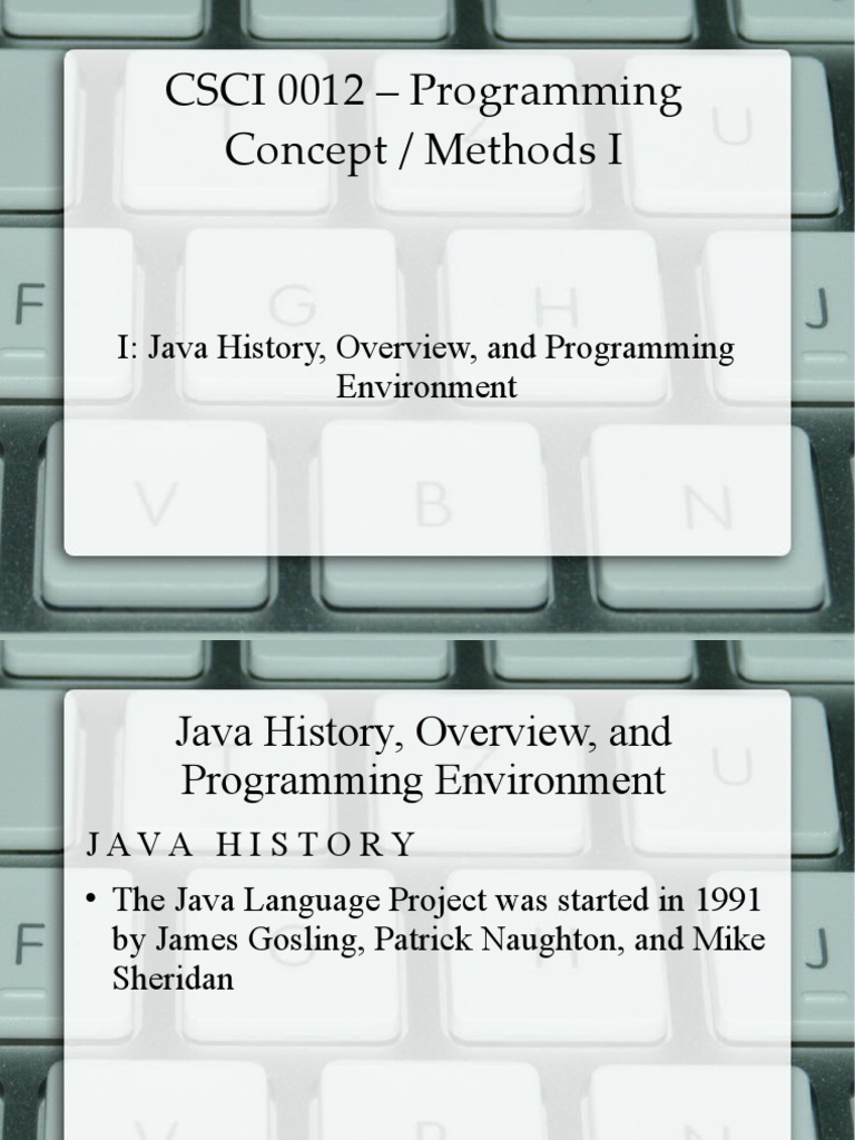 Lecture 01 | PDF | Java (Programming Language) | Source Code