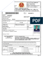 Your MTS E-Admit Card