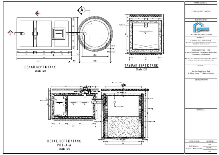 018 Detail Septictank PT Mip | PDF