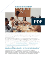 What Is Charismatic Leadership