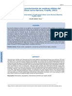 Diagnóstico y Caracterización de Resíduos Sólidos Del Distrito de Víctor Larco Herrera, Trujillo, 2012