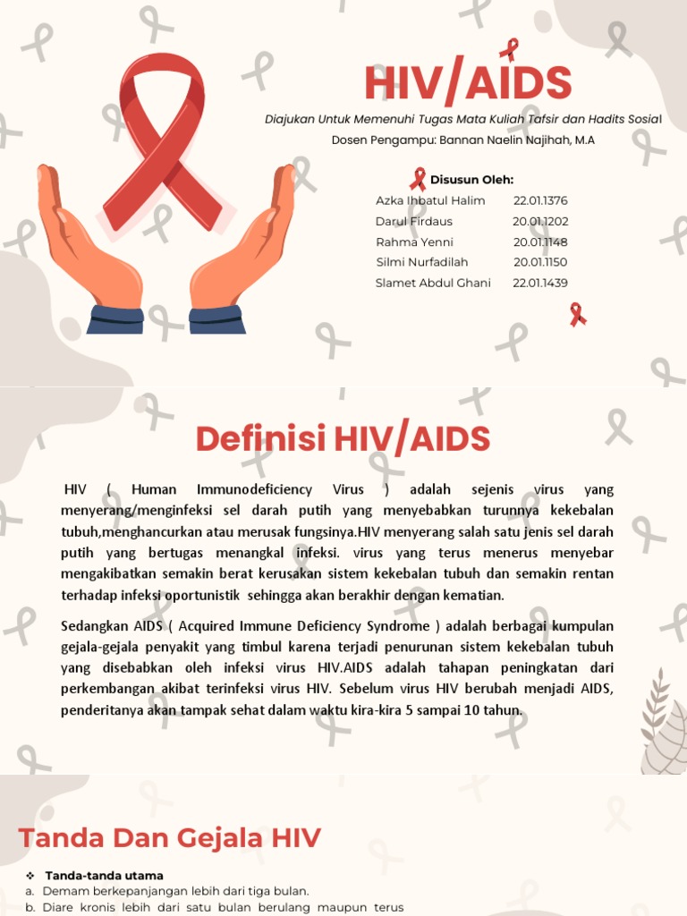HIV Disease by Slidesgo | PDF