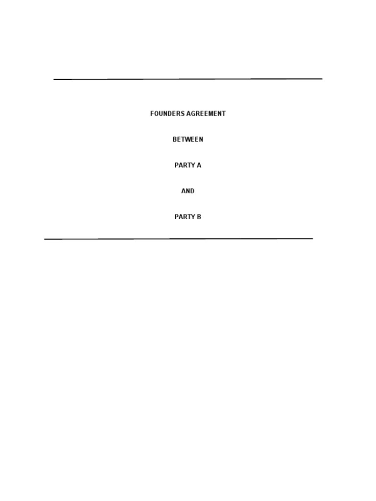 Founders Agreement Download Free Pdf Indemnity Arbitration