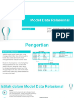 Pertemuan 3 Model Data Relasional