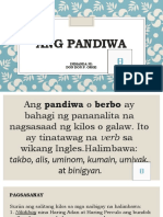 ANG PANDIWA (Unang Yugto)