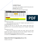 Catatan Selanjutnya HLOOKUP Excel