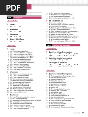 TOEIC Practice Test Answer Key | PDF | Verb | Pronoun