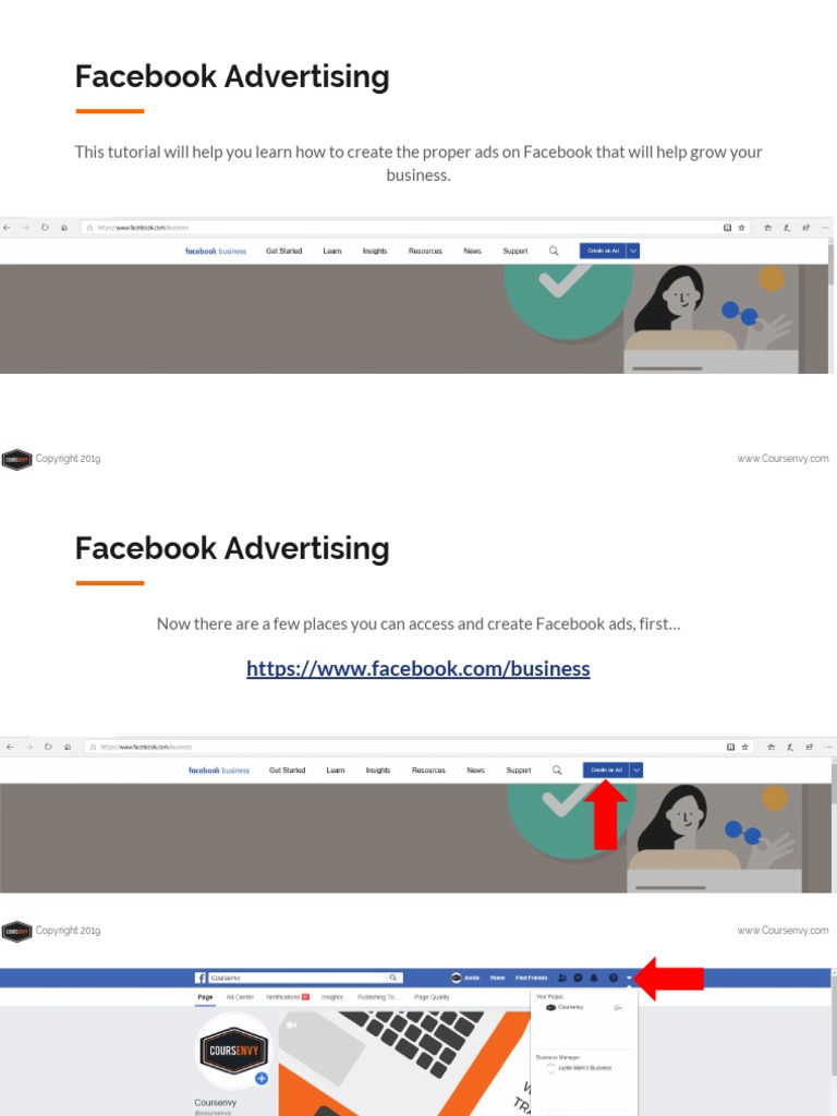 3.1 How To Create Your FIRST Facebook Ad PDF | PDF | Facebook ...