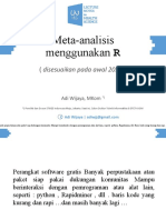 Meta-Analysis Using R (2) (1) Epidemiologi Advanc