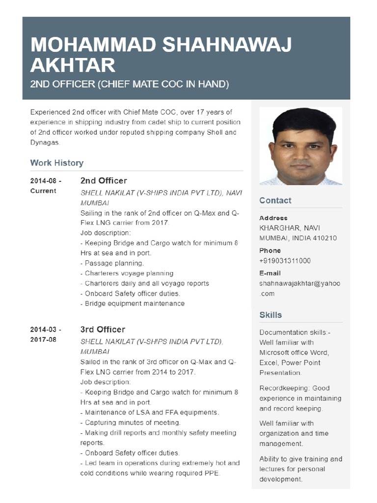 Mohammad Akhtar CV | PDF