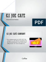 G.I JOE CAFÉ Supply Chain & Customer Focus