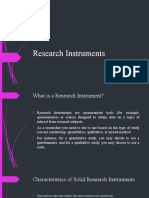 Research Instruments