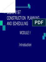 Construction Planning- Module No.1