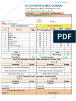 Deepak Convent Public School: Report Card (Session-2021-22)