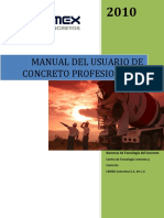 Manual Usuario Concreto Profesional MR