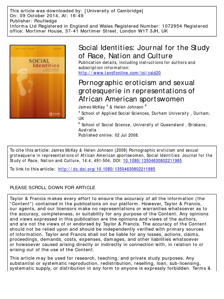 Pornographic Eroticism and Sexual Grotesquerie in Representations of