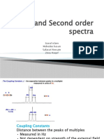 First and Second Order NMR Spectra