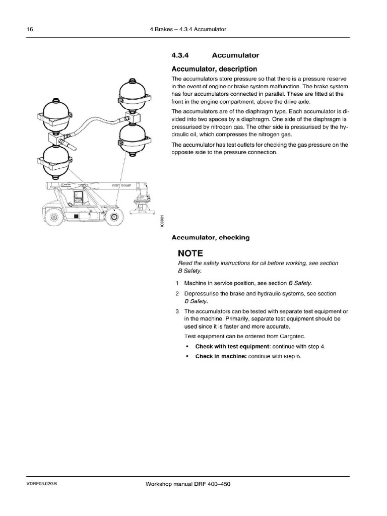 8 Brake Accumulator Description and Checking | PDF