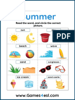 Summer Worksheet 1