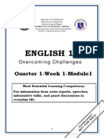 ENGLISH-10 Q1 Mod1 Overcoming-Challenges