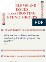 Poblems and Issues Confronting Ethnic Groups