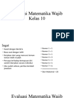 Evaluasi Matematika Wajib Kelas 10 3 Oktober 2022