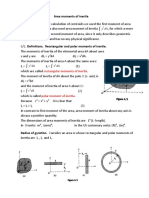 Area moments of inertia