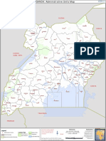 Uganda Administrative Units Map