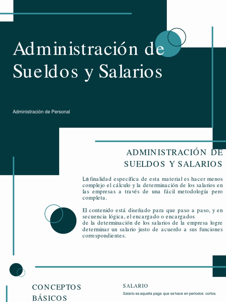 Guía de Administración de Sueldos y Salarios | PDF | Business | Salario