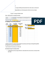 Averaging Forecasting Method