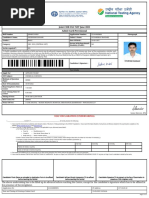 Admit Card