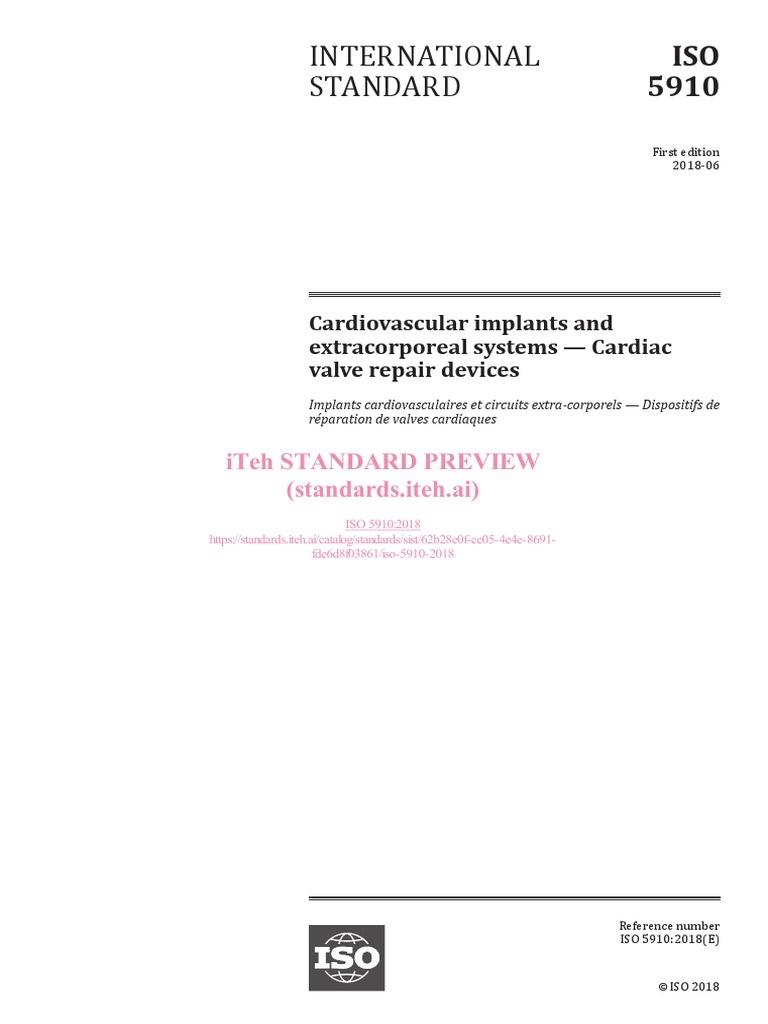 Iso 5910 2018 | PDF | Medical Device | Sterilization (Microbiology)