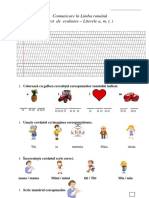 Test Evaluare CLR 1