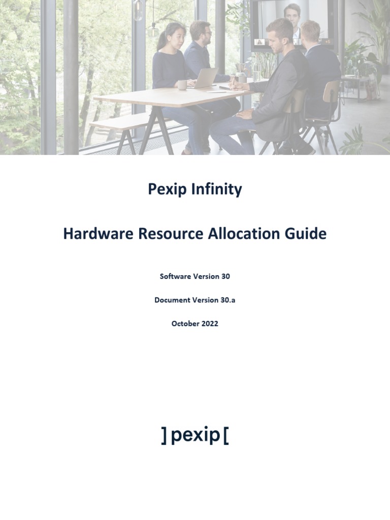 Pexip Infinity Hardware Resource Allocation V30.a PDF