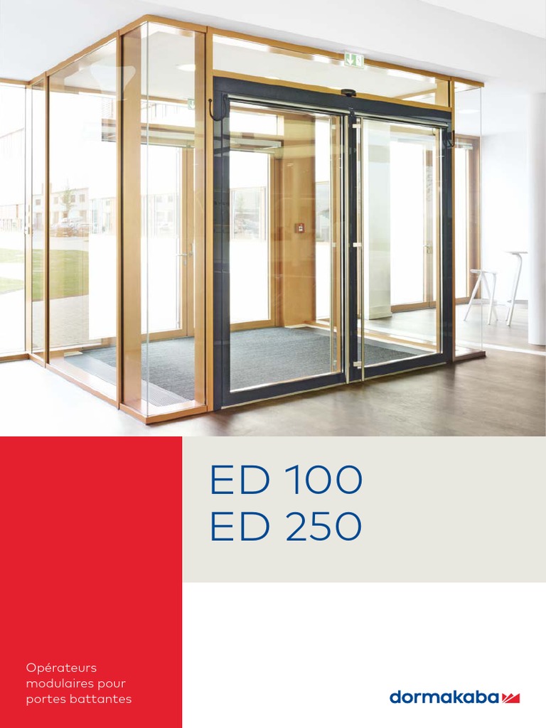 Opérateurs de Portes ED 100 et ED 250 | PDF | Interrupteur | Conception