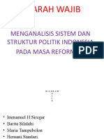 Analisis Sistem Politik Indonesia Pada Masa Reformasi