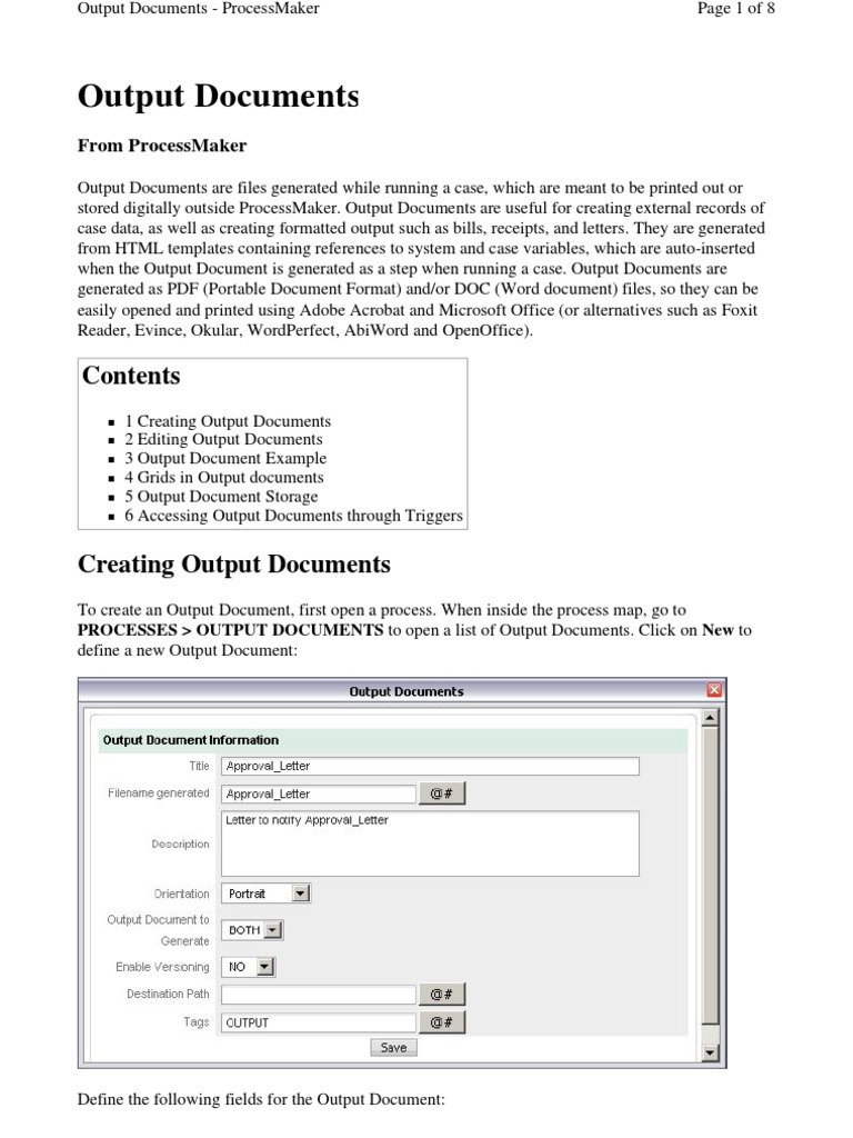 PMK Output Documents | PDF | Html Element | Portable Document Format