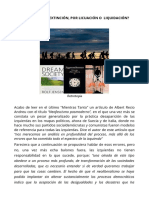 Retroizquierda, ¿Extinción, Por Licuación o Liquidación