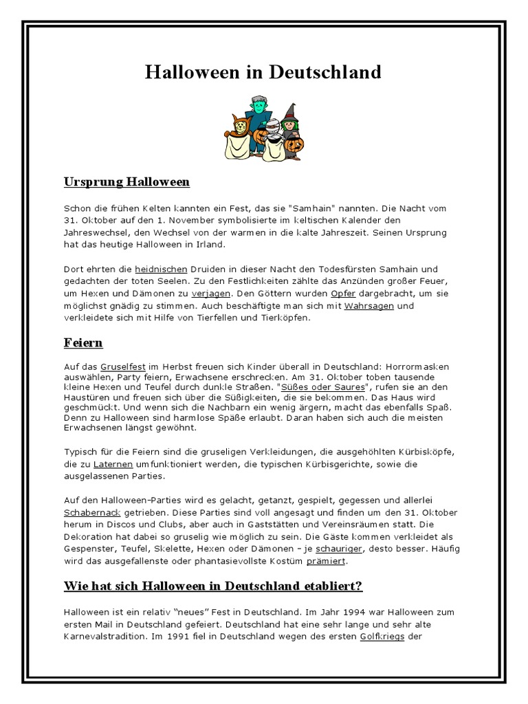 Halloween in Deutschland  PDF