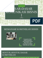 Dasar-Dasar Komunikasi Bisnis