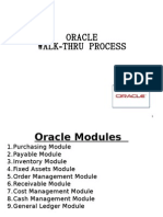 Oracle - Walk Thru Process