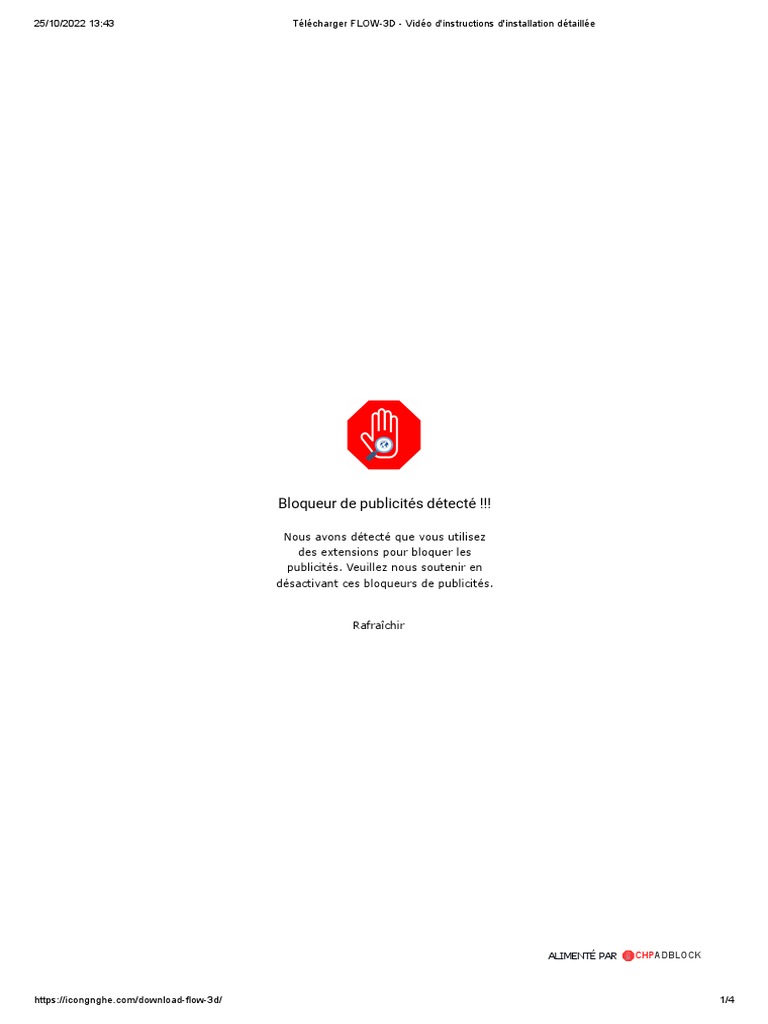 Télécharger FLOW-3D - Vidéo D'instructions D'installation Détaillée | PDF