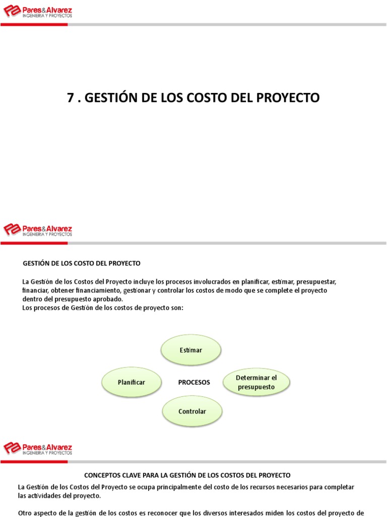 Gestión de Costos en Proyectos Efectiva | PDF | Presupuesto | Planificación