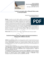 Processos de Inclusaoexclusao Percepcoes Sobre A E