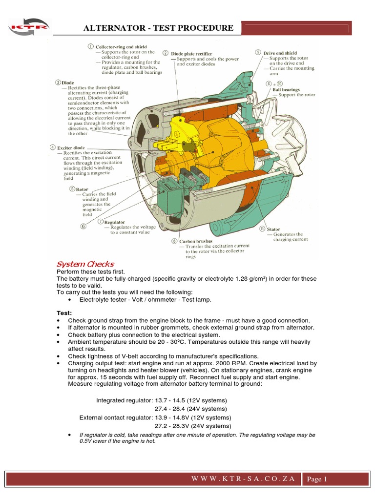 Alternators PDF Manufactured Goods Electricity