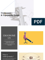 Anthropometric principles in workspace and equipment design