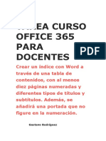 Tarea Curso Office 365 para Docentes